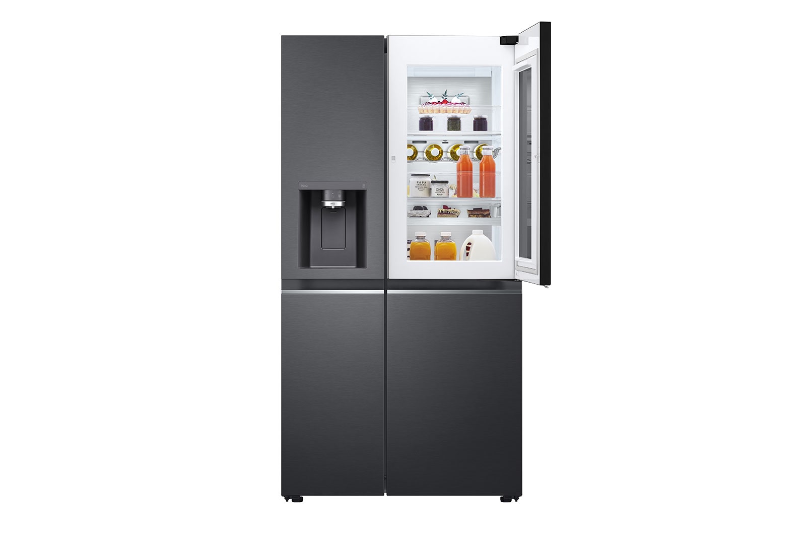 LG 611LInstaView™ Door-in-Door Side by Side Fridge with Uvnano™ in Stainless Finish, GC-X257CQFS