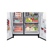 LG 611LInstaView™ Door-in-Door Side by Side Fridge with Uvnano™ in Stainless Finish, GC-X257CQFS