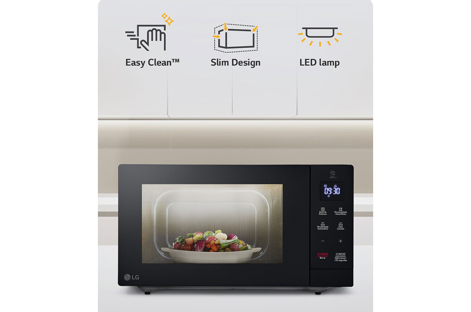 LG NeoChef™ Black Microwave, 30L, MS3032JAS