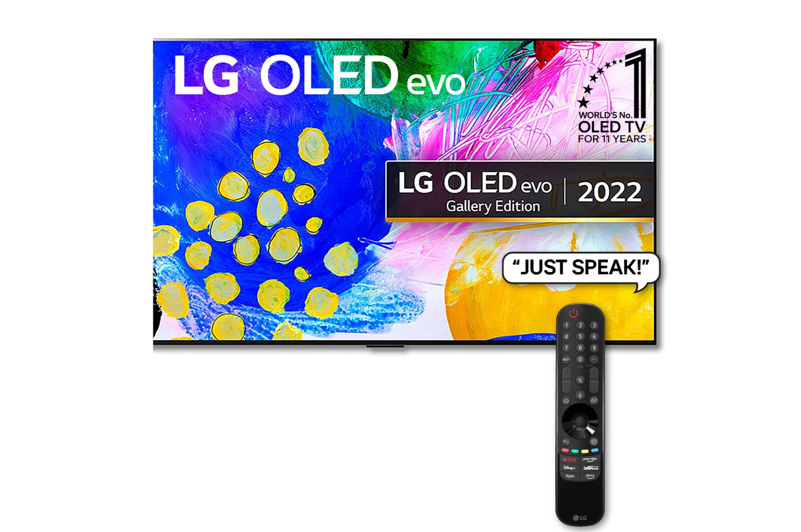 LG 77'' G2 OLEDevo Gallery Edition 120HZ Smart TV with Magic Remote, HDR & webOS, OLED77G26LA