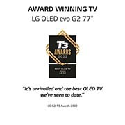 LG 77'' G2 OLEDevo Gallery Edition 120HZ Smart TV with Magic Remote, HDR & webOS, OLED77G26LA