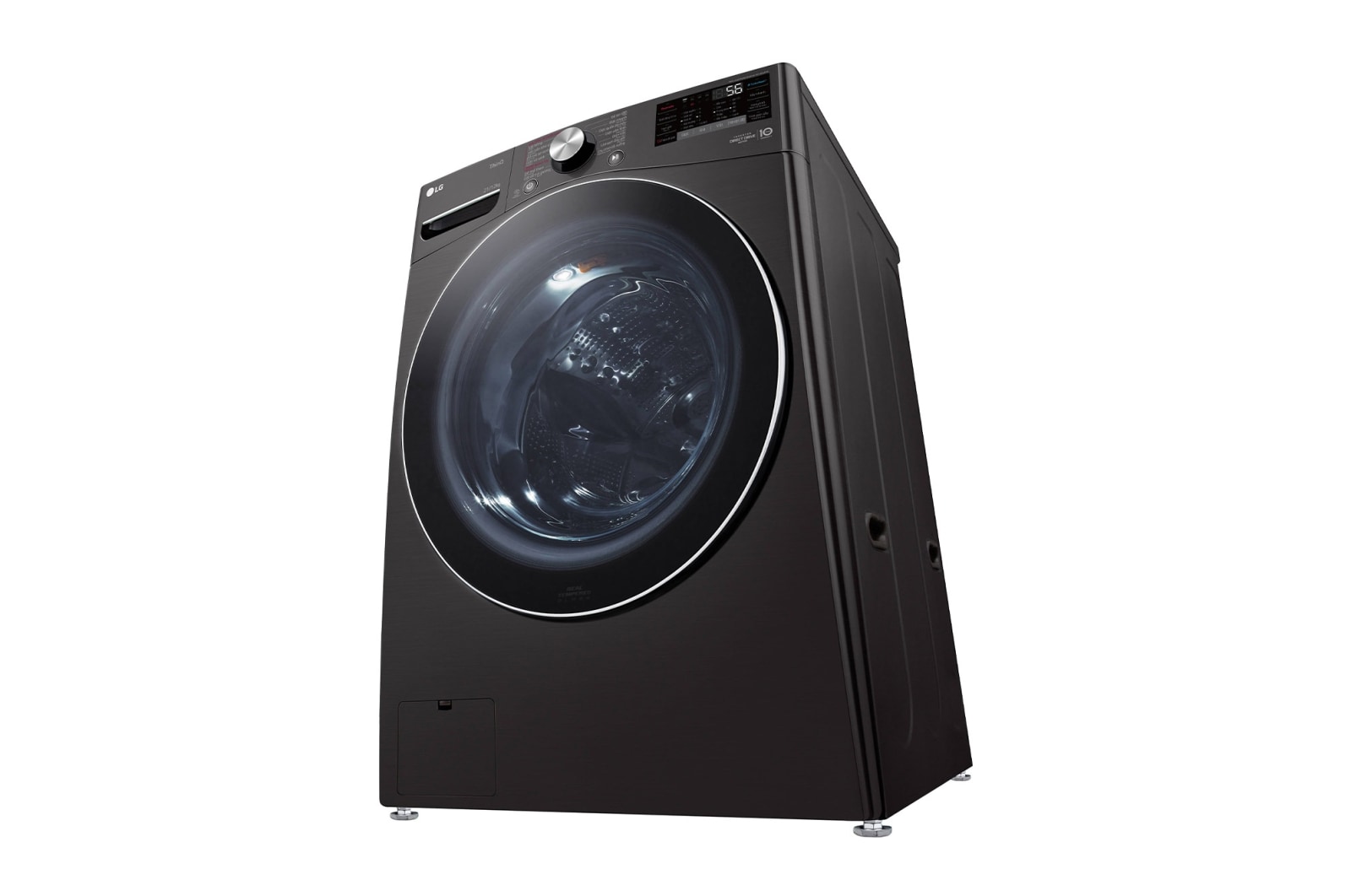 LG 21KG Black Steel Front Load Washing Machine - F0P2CYV2E, F0P2CYV2E