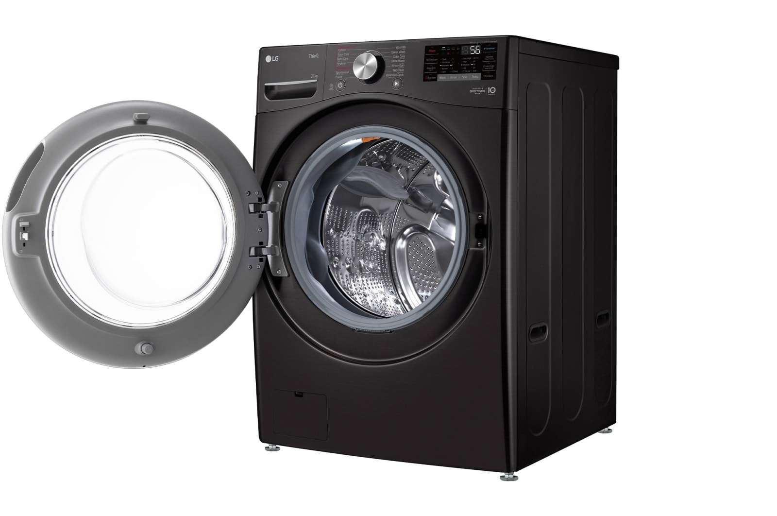 LG 21KG Black Steel Front Load Washing Machine - F0P2CYV2E, F0P2CYV2E