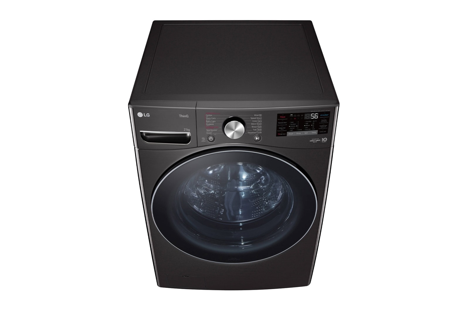 LG 21KG Black Steel Front Load Washing Machine - F0P2CYV2E, F0P2CYV2E