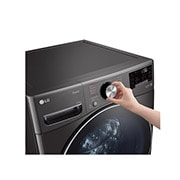 LG 21KG Black Steel Front Load Washing Machine - F0P2CYV2E, F0P2CYV2E