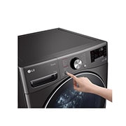 LG 21KG Black Steel Front Load Washing Machine - F0P2CYV2E, F0P2CYV2E