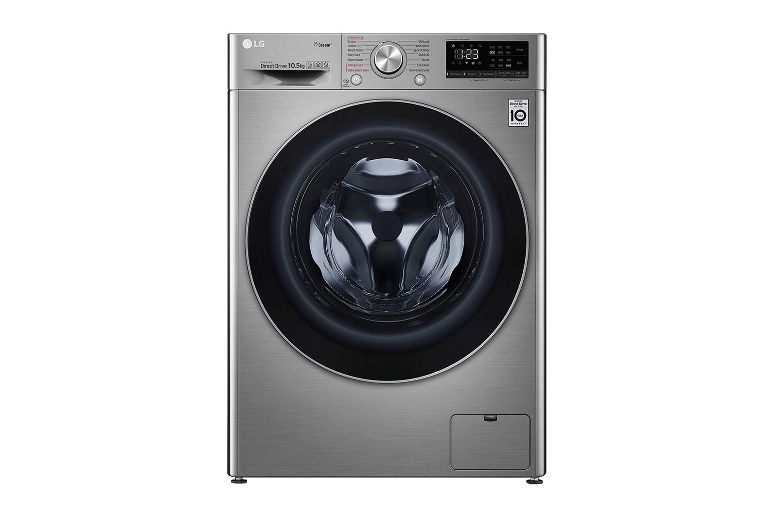 LG 10.5KG AI DD Front Loader Washing Machine - F4V5RYP2T, F4V5RYP2T