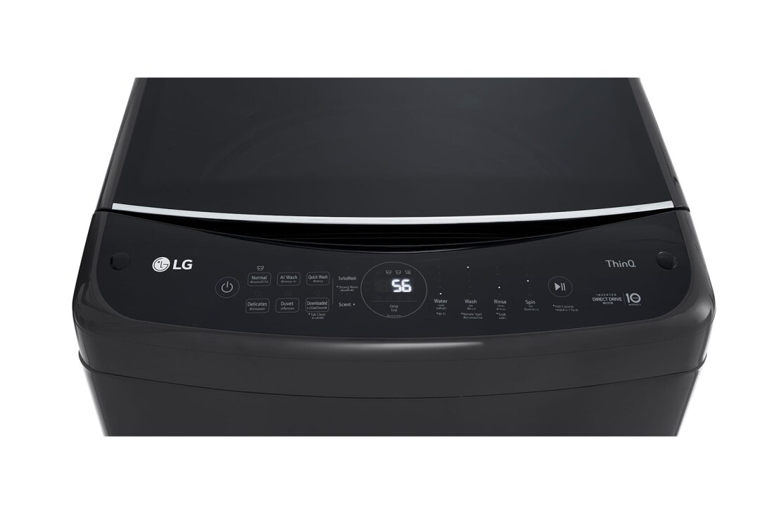 LG 21kg Top Loader with AI DD™ in Black Finish, T21H7EHHSTP