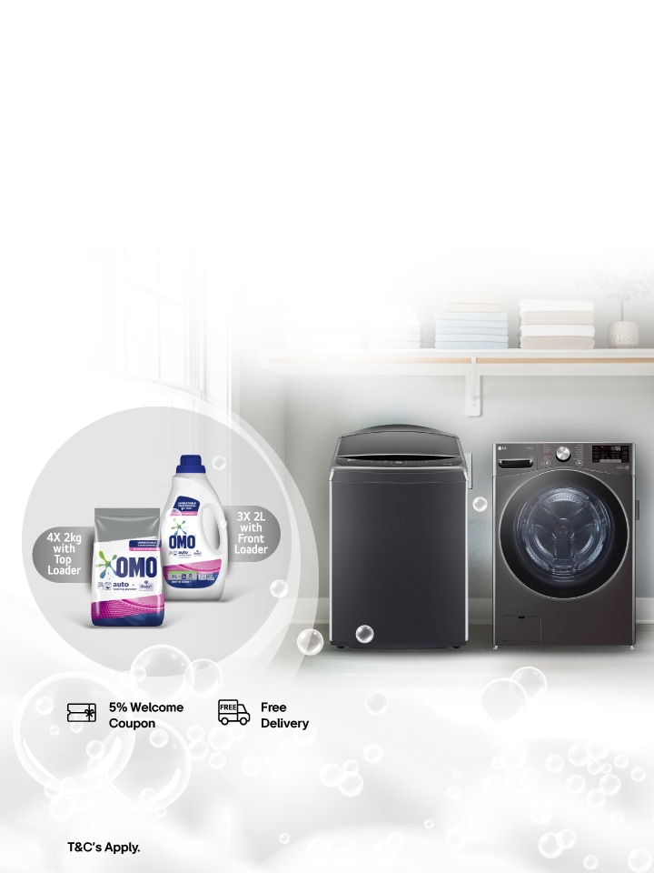 FREE OMO with Selected Washing Machines