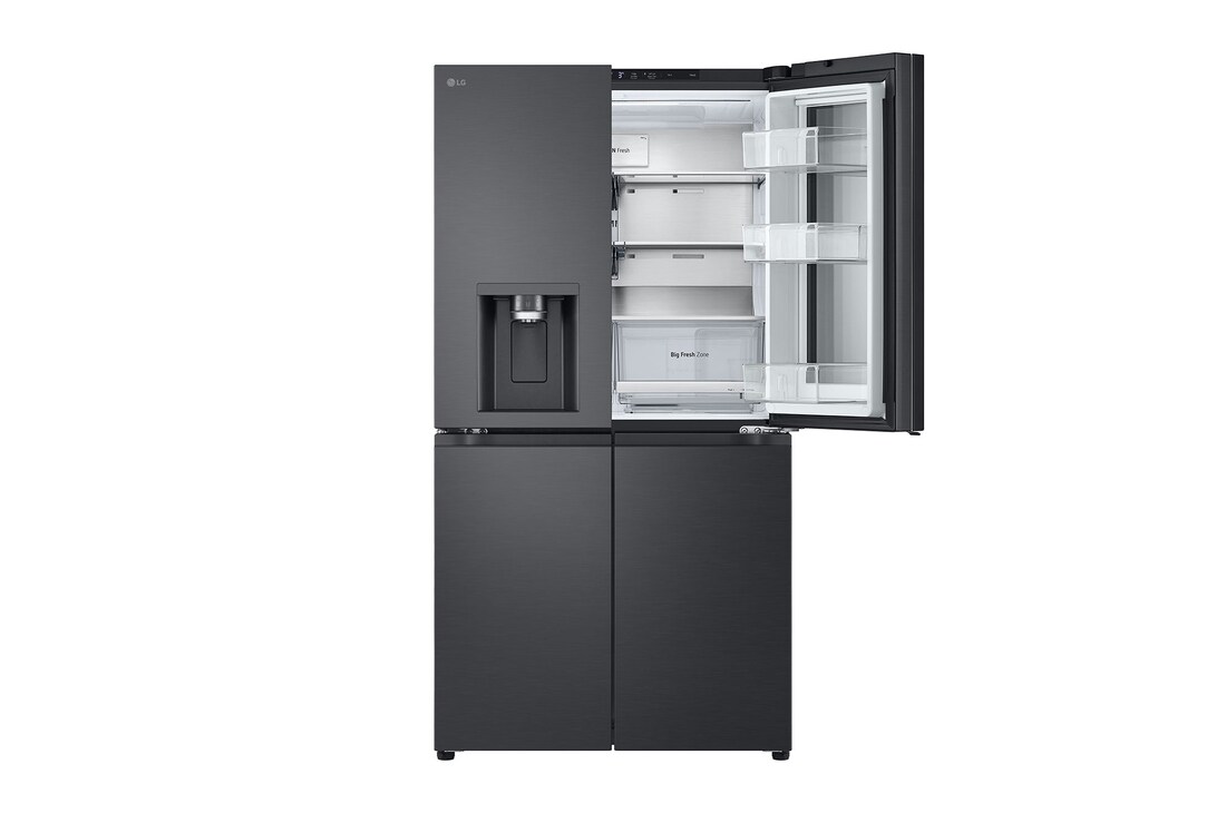 LG 900L InstaView™ Door-in-Door French Door Fridge with UVnano™ in Black Finish, GC-X31FFCRL