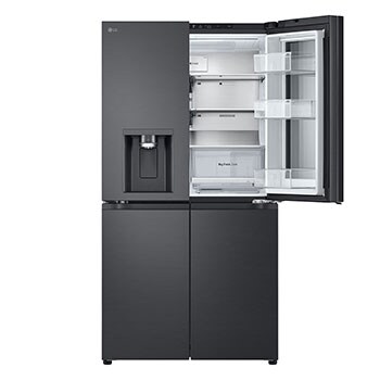 LG 900L InstaView™ Door-in-Door French Door Fridge with UVnano™ in Black Finish, GC-X31FFCRL