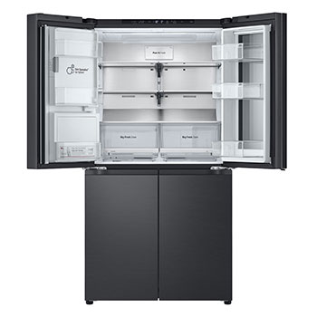 LG 900L InstaView™ Door-in-Door French Door Fridge with UVnano™ in Black Finish, GC-X31FFCRL