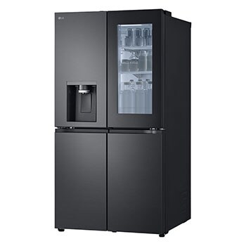 LG 900L InstaView™ Door-in-Door French Door Fridge with UVnano™ in Black Finish, GC-X31FFCRL