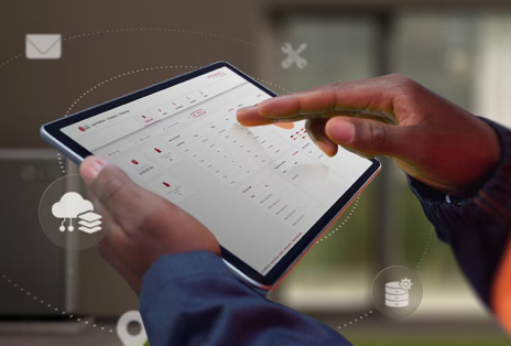 G HVAC expertise demonstrated with professional consultation using tablet. Reliable engineering and trusted technical support for optimized performance