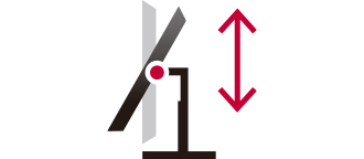 Tilt adjustable stand within the range of -5 degrees to 15 degrees