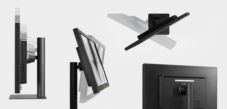 Ergonomic design with features of height, tilt, and swivel adjustment.