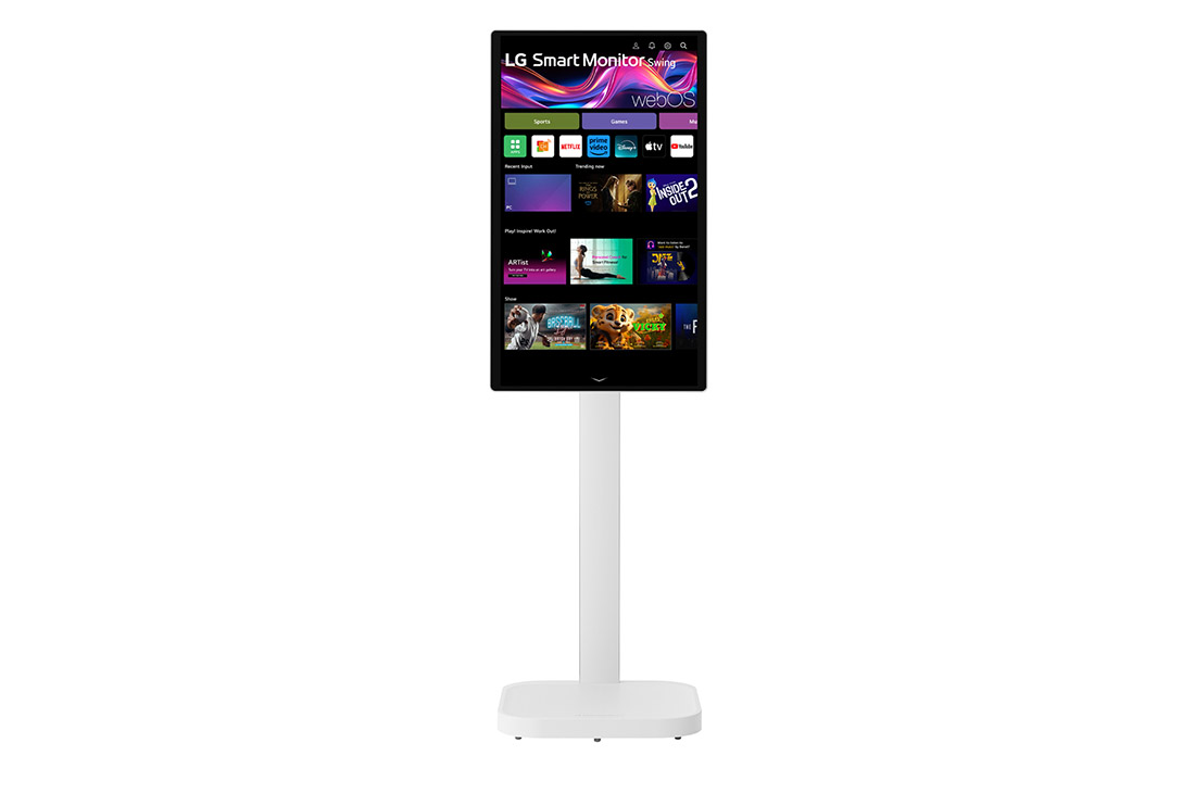 LG 31.5-inch 4K UHD IPS Smart Monitor Swing with Touchscreen, Rolling Stand, 32U889SA