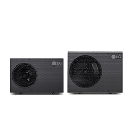 On display are outdoor units of LG Therma V Monobloc.
