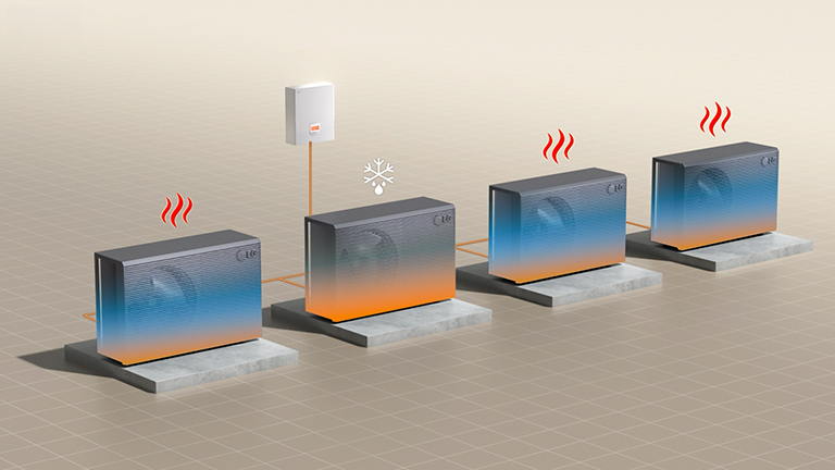 Defrost Operation feature of LG Cascade Control Unit is demonstrated.