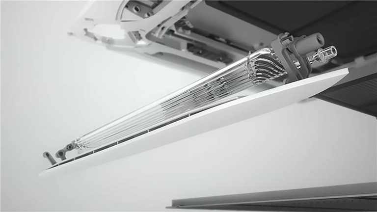 LG Dual Vane unit combines a dual vane system, a larger central ventilation duct, and an attachable corner unit into a single integrated design.
