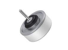 LG Fan motor with a golden circular housing, protruding shaft, and connected wires (20–30W)