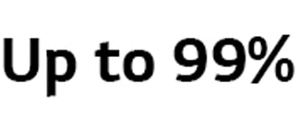Up to 99%