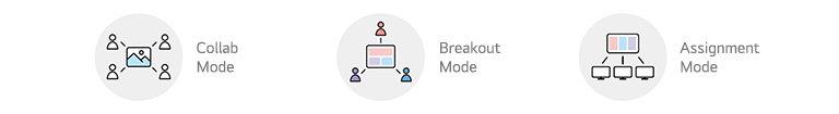 Collab Mode, Breakout Mode, Assignment Mode