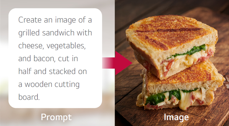 An image showcasing the Gen AI feature for generating an entirely new image.
