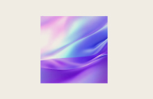 LG digital signage showing abstract purple and blue wave design. LG display technology supporting artistic content and creative digital experiences.