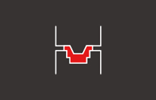 Molding process icon with container outline symbolizing manufacturing technology.