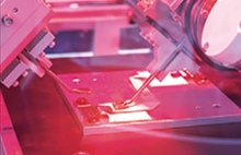 Processing and assembly line with robotic automation