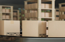 Consumer packaged goods assembly with cardboard boxes