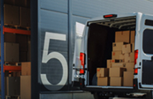 Distribution center with logistics and truck loading