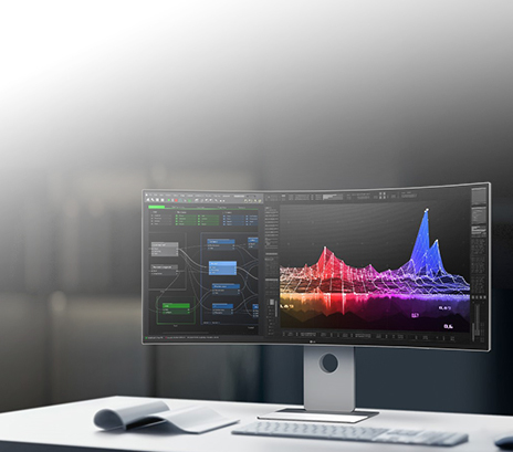 LG monitors and PCs technology with precision circuit component handling, highlighting innovation for enhanced performance and reliability.