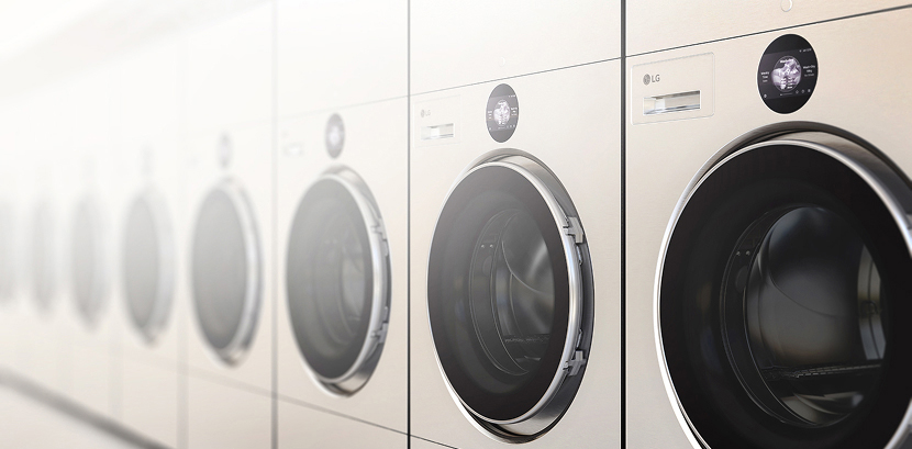 LG commercial laundry solutions with high-performance washer and dryer systems designed for excellence in professional cleaning.