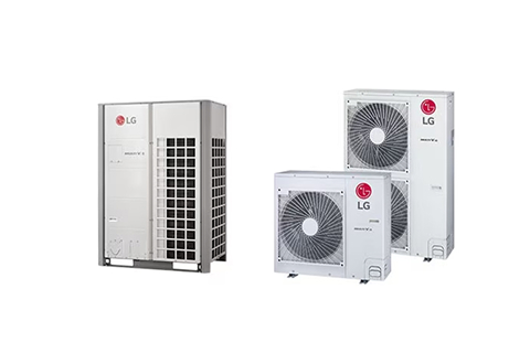 A rectangular white ventilation unit with two circular air ducts on the front side.