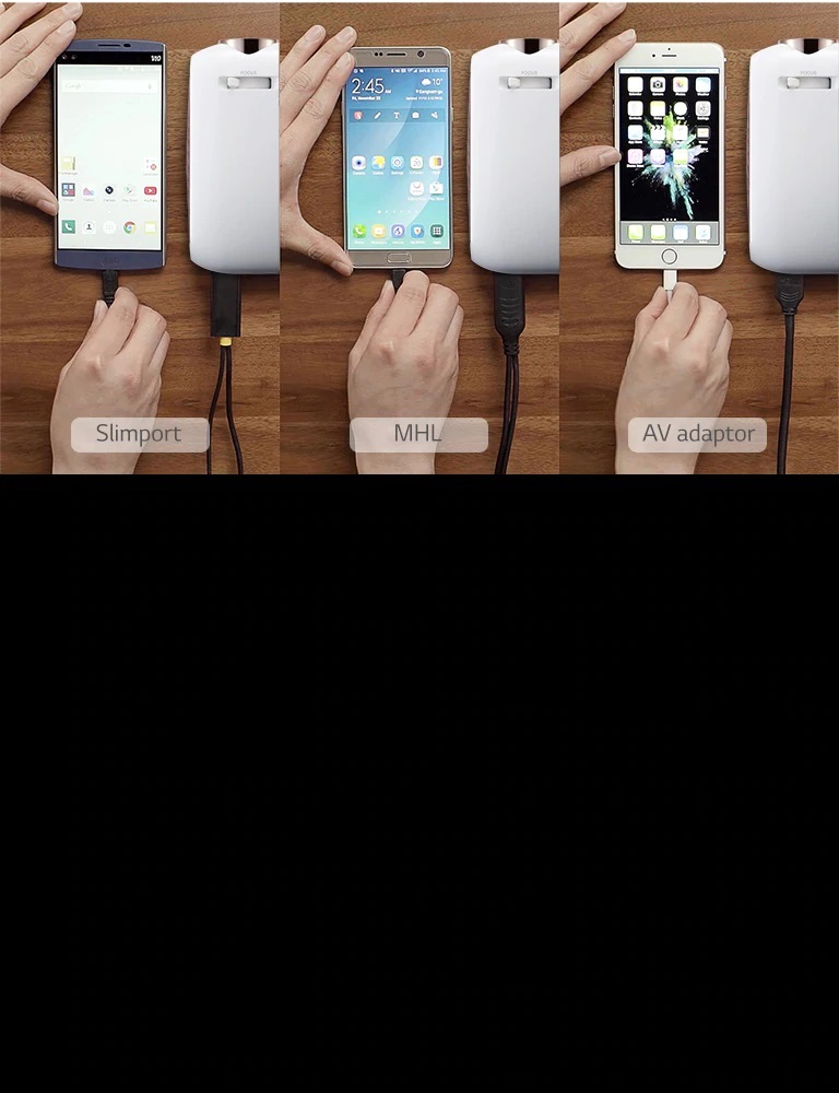 LG PH510PG Wired Smartphone Mirroring