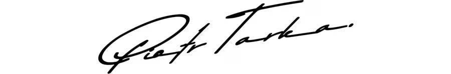 Autograph of Peter Tarka.