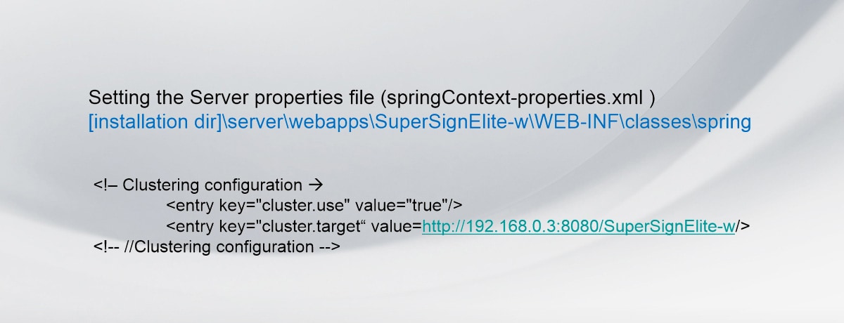 The server clustering code information