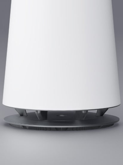 Detailed view of the bottom stand of the Air Purifier. 