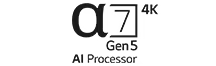 a7 第 5 代 4K 人工智能處理器標誌