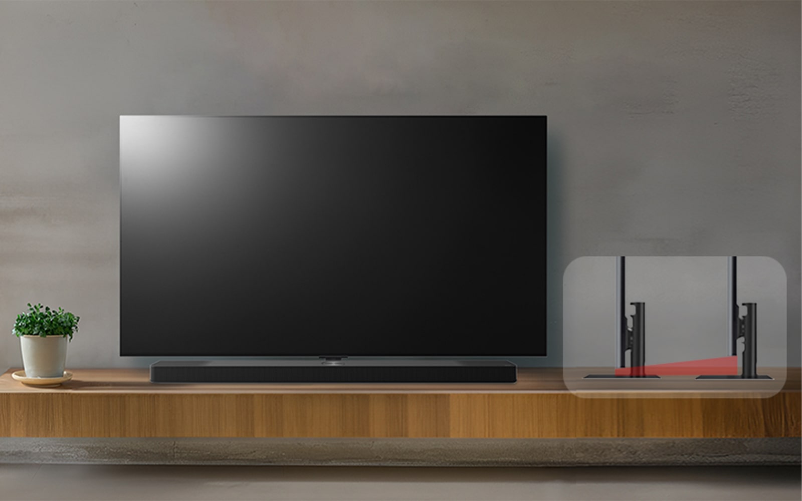 LG OLED TV's standontwerp