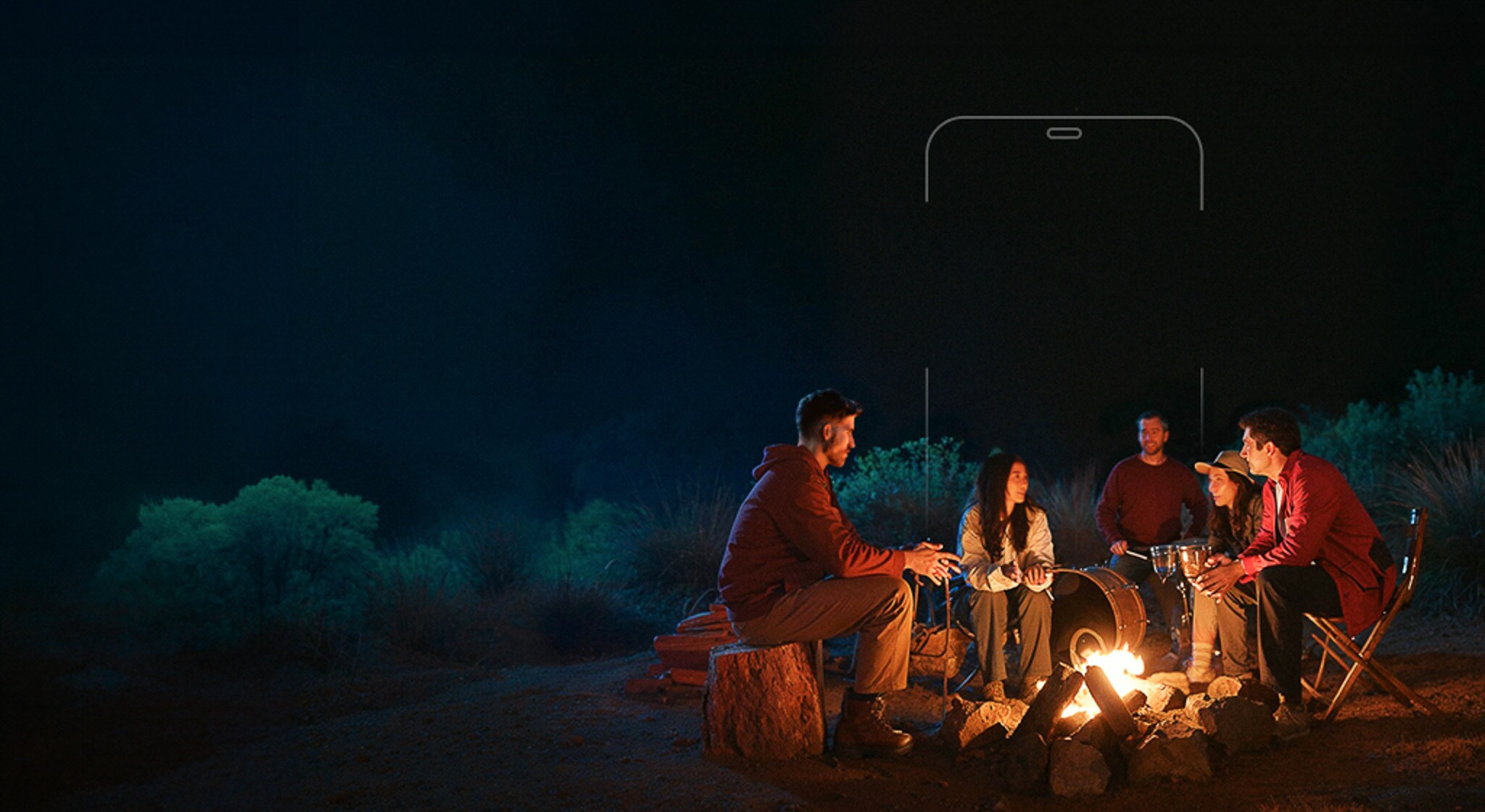 People enjoying camping with smiles, embracing the power of optimism.