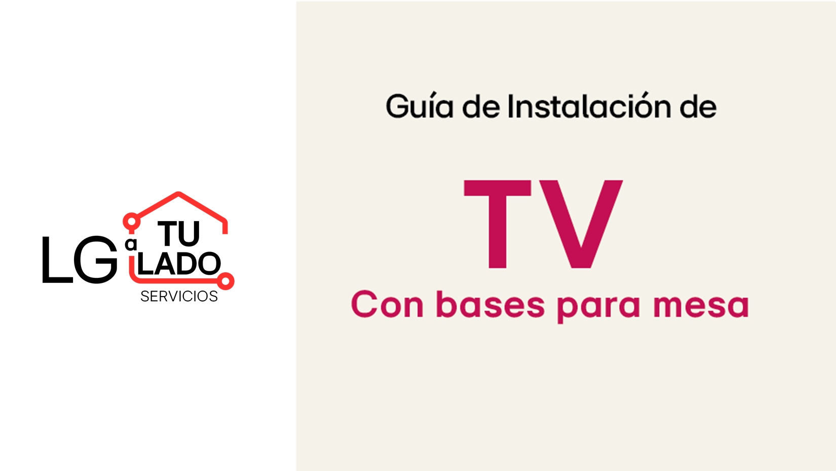 Guía de instalación televisión